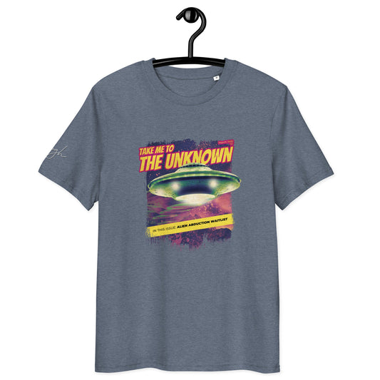 UFO T-Shirt aus Bio Baumwolle – „Take me to the Unknown“ für umweltbewusste Abenteuer - bullogh#
