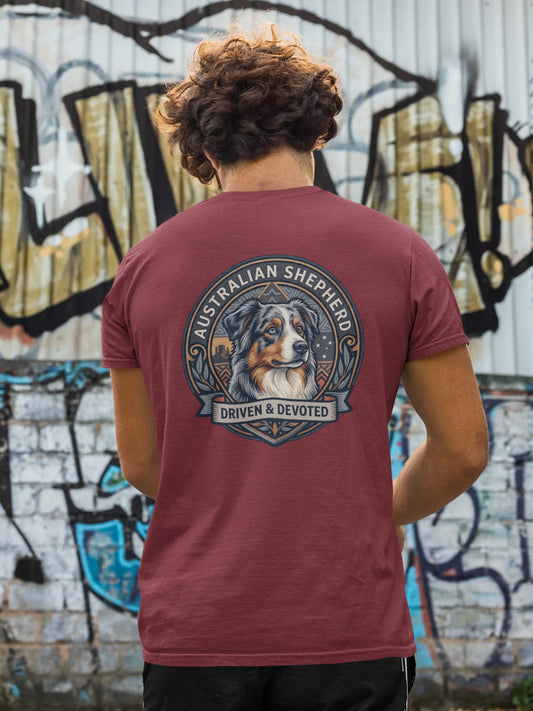 Australian Shepherd Dog Badge – Bio-T-Shirt | bullogh