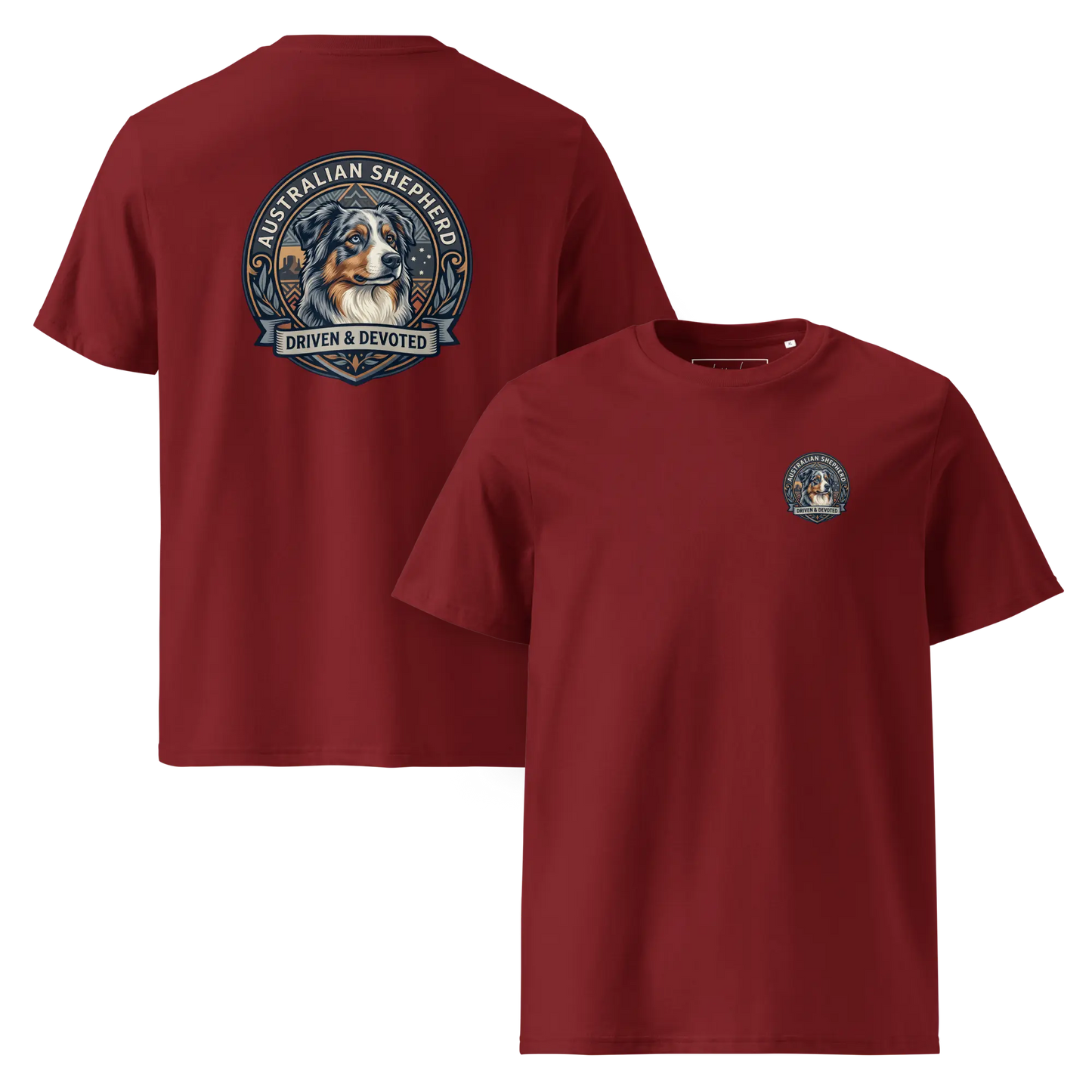 Australian Shepherd Dog Badge – Bio-T-Shirt | bullogh