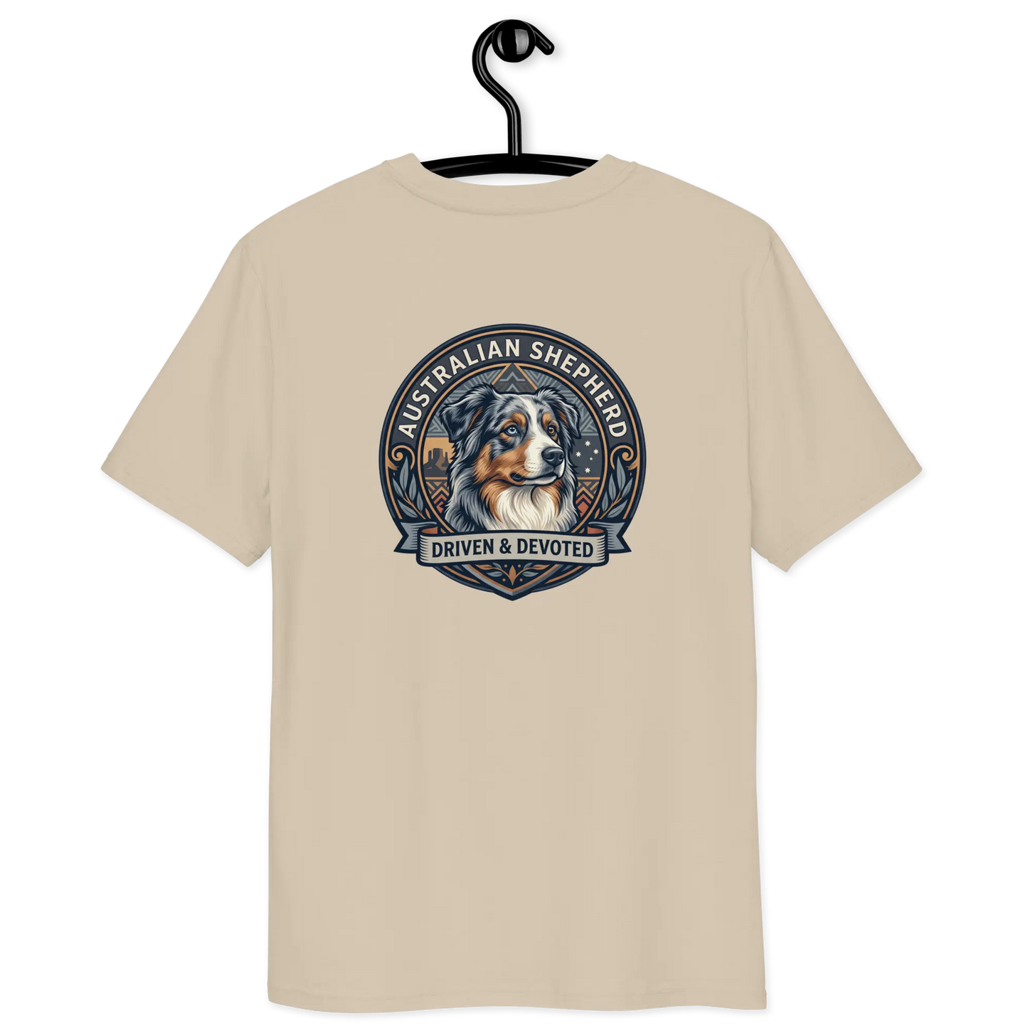 Australian Shepherd Dog Badge – Bio-T-Shirt | bullogh