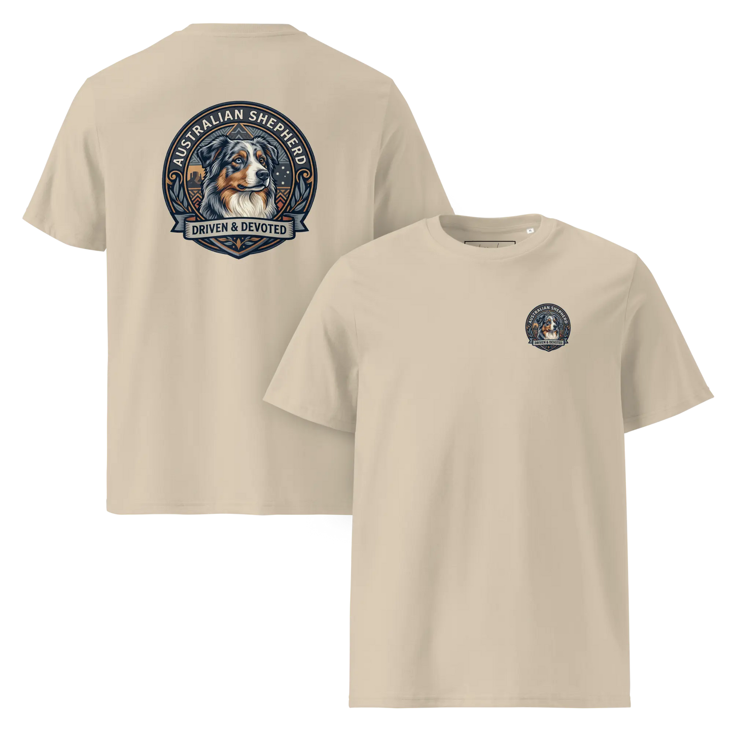 Australian Shepherd Dog Badge – Bio-T-Shirt | bullogh