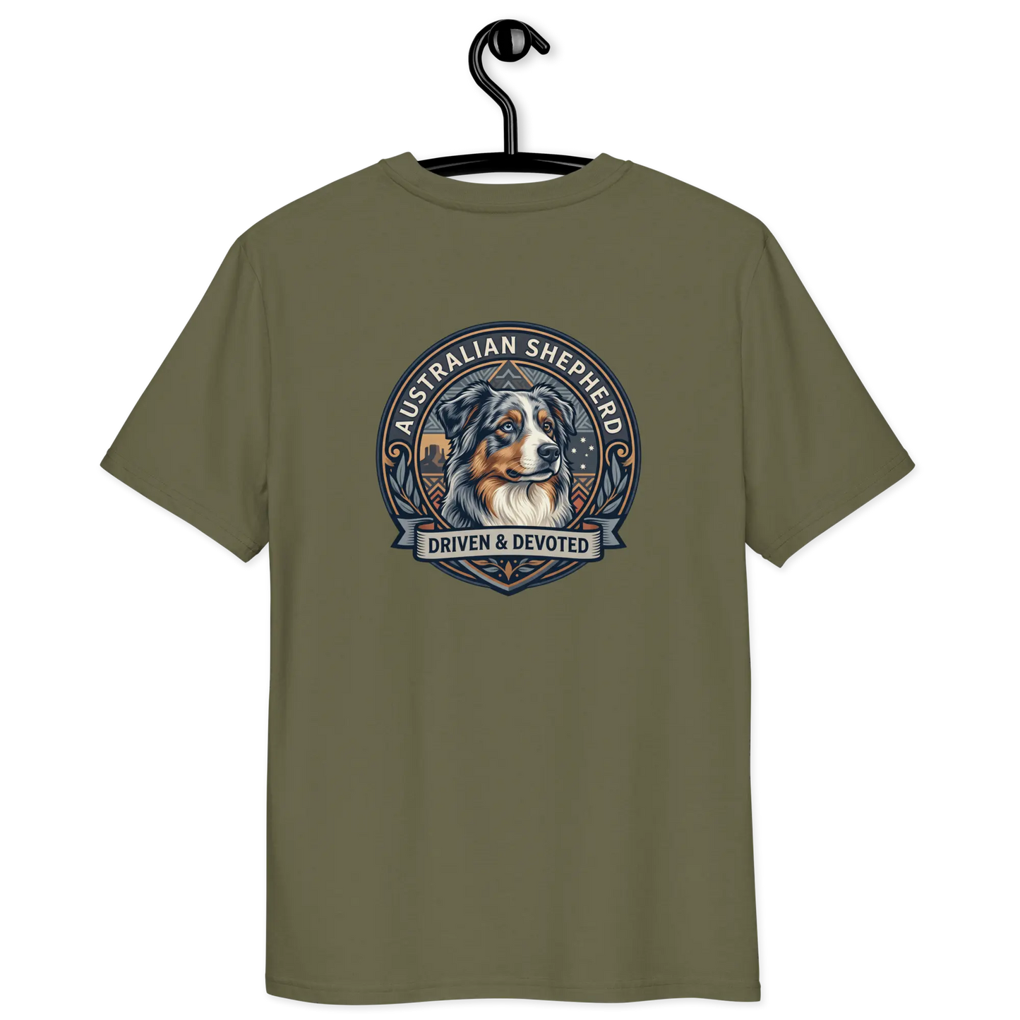 Australian Shepherd Dog Badge – Bio-T-Shirt | bullogh
