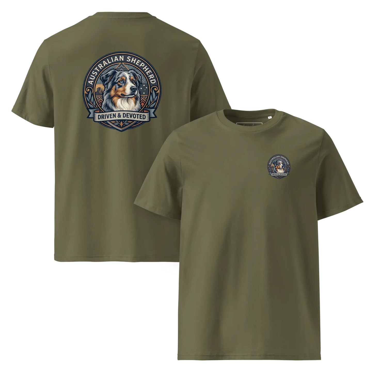 Australian Shepherd Dog Badge – Bio-T-Shirt | bullogh