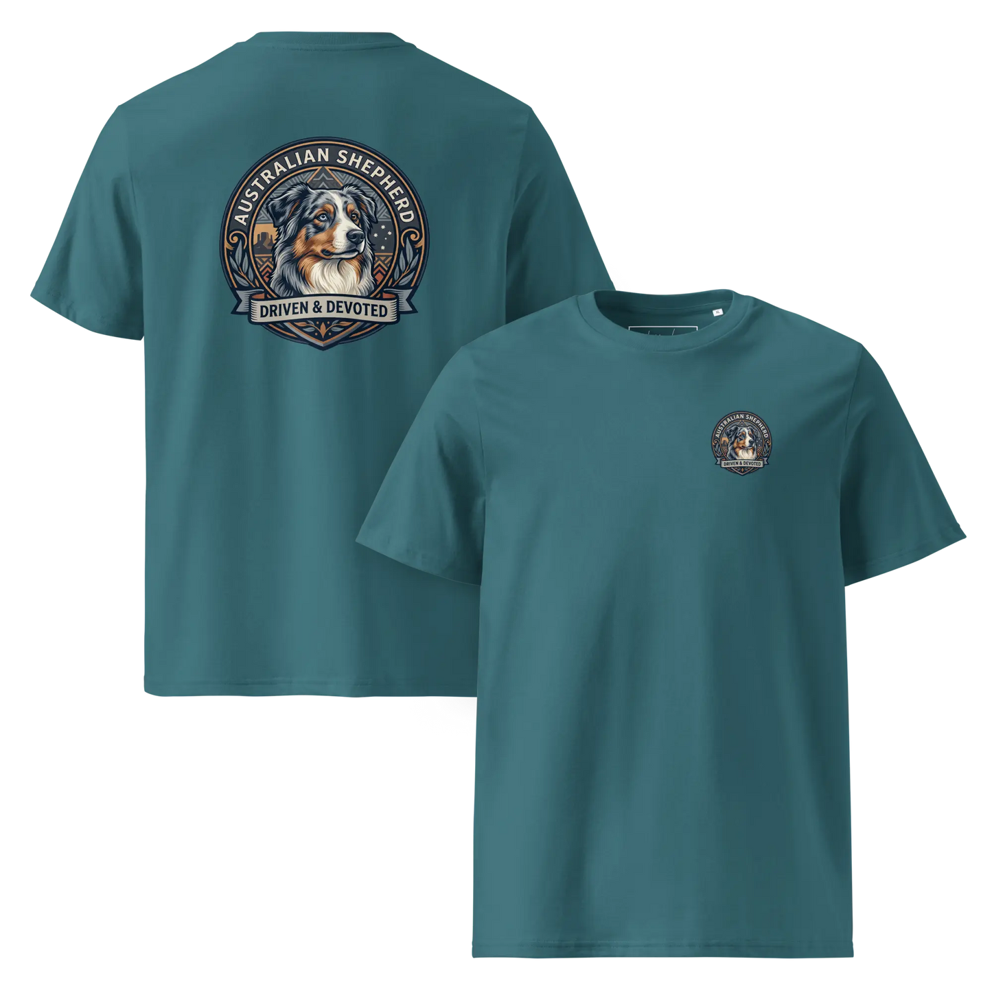 Australian Shepherd Dog Badge – Bio-T-Shirt | bullogh