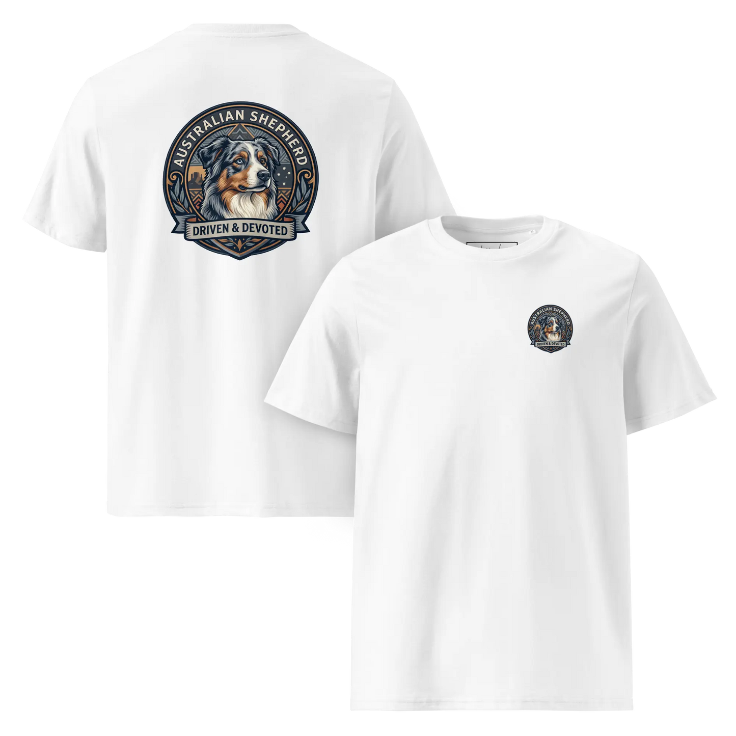 Australian Shepherd Dog Badge – Bio-T-Shirt | bullogh