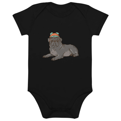 Baby Chic Frenchie - Baby Body aus Bio Baumwolle