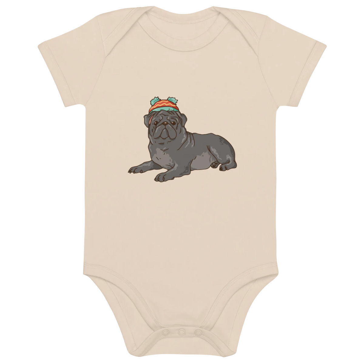 Baby Chic Frenchie - Baby Body aus Bio Baumwolle