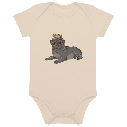 Baby Chic Frenchie - Baby Body aus Bio Baumwolle