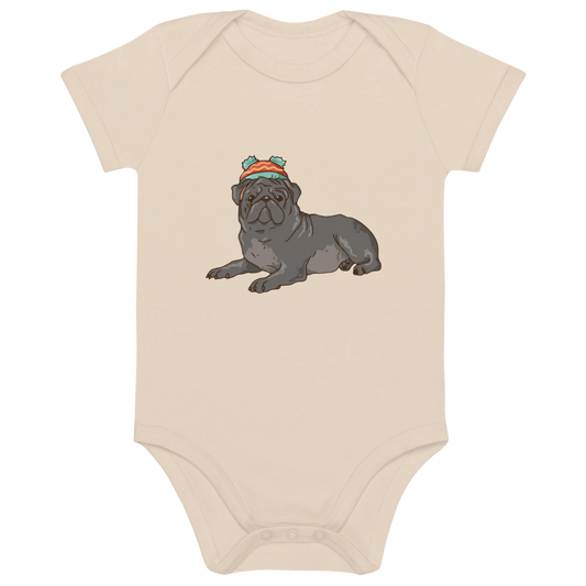 Baby Chic Frenchie - Baby Body aus Bio Baumwolle