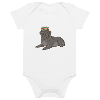Baby Chic Frenchie - Baby Body aus Bio Baumwolle