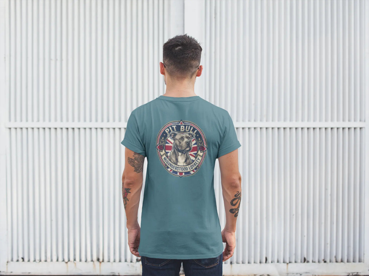 Pitbull Dog Badge – Bio-T-Shirt | bullogh