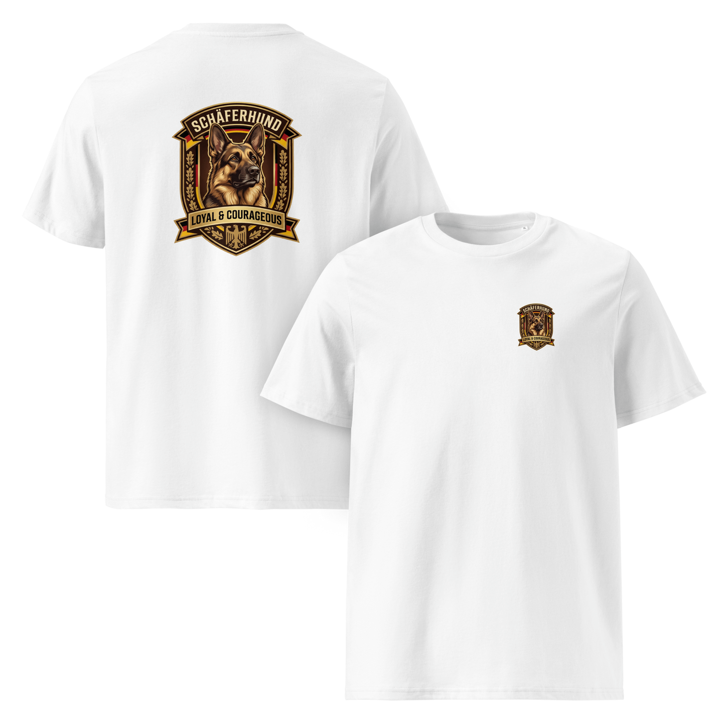 Deutscher Schäferhund Dog Badge – Bio-T-Shirt | bullogh