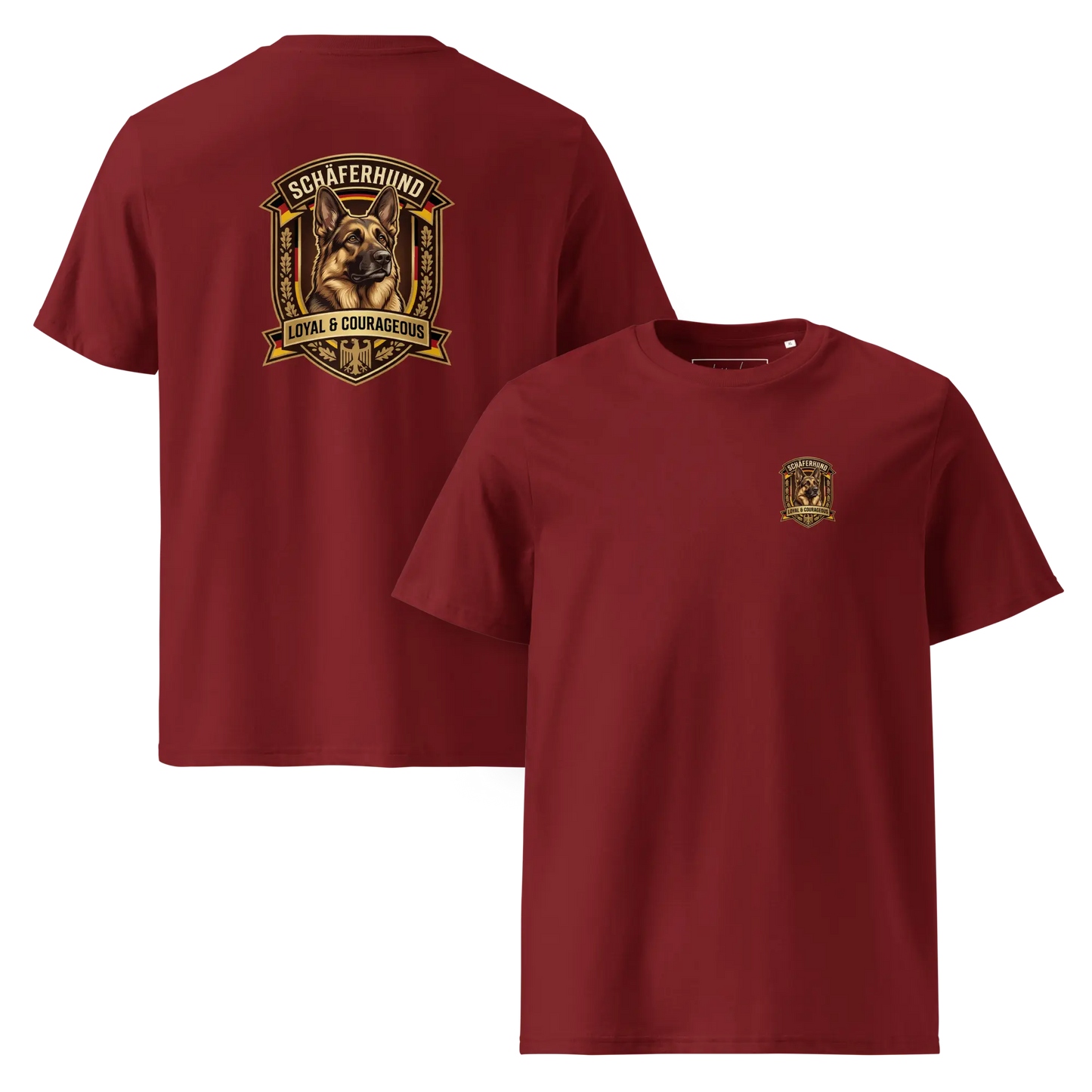 Deutscher Schäferhund Dog Badge – Bio-T-Shirt | bullogh