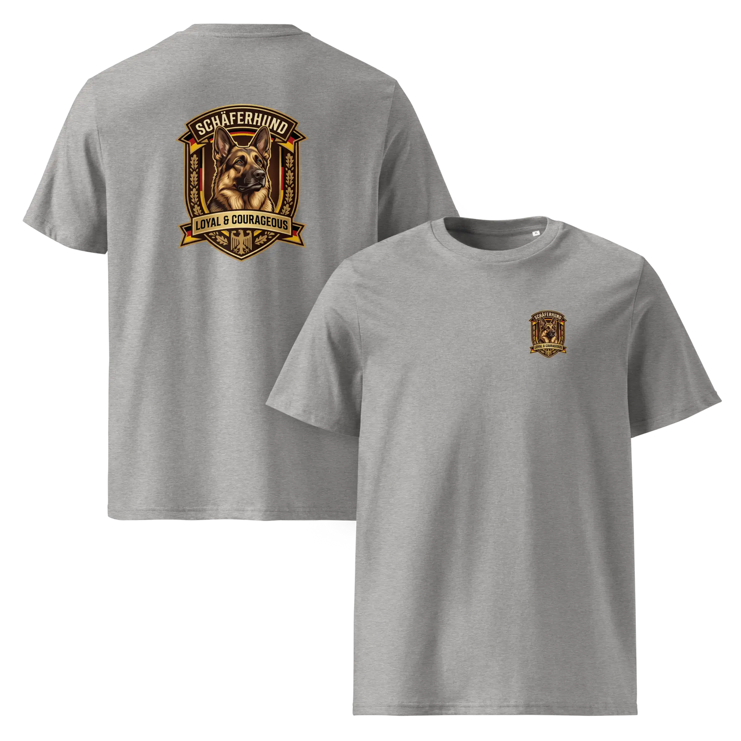 Deutscher Schäferhund Dog Badge – Bio-T-Shirt | bullogh