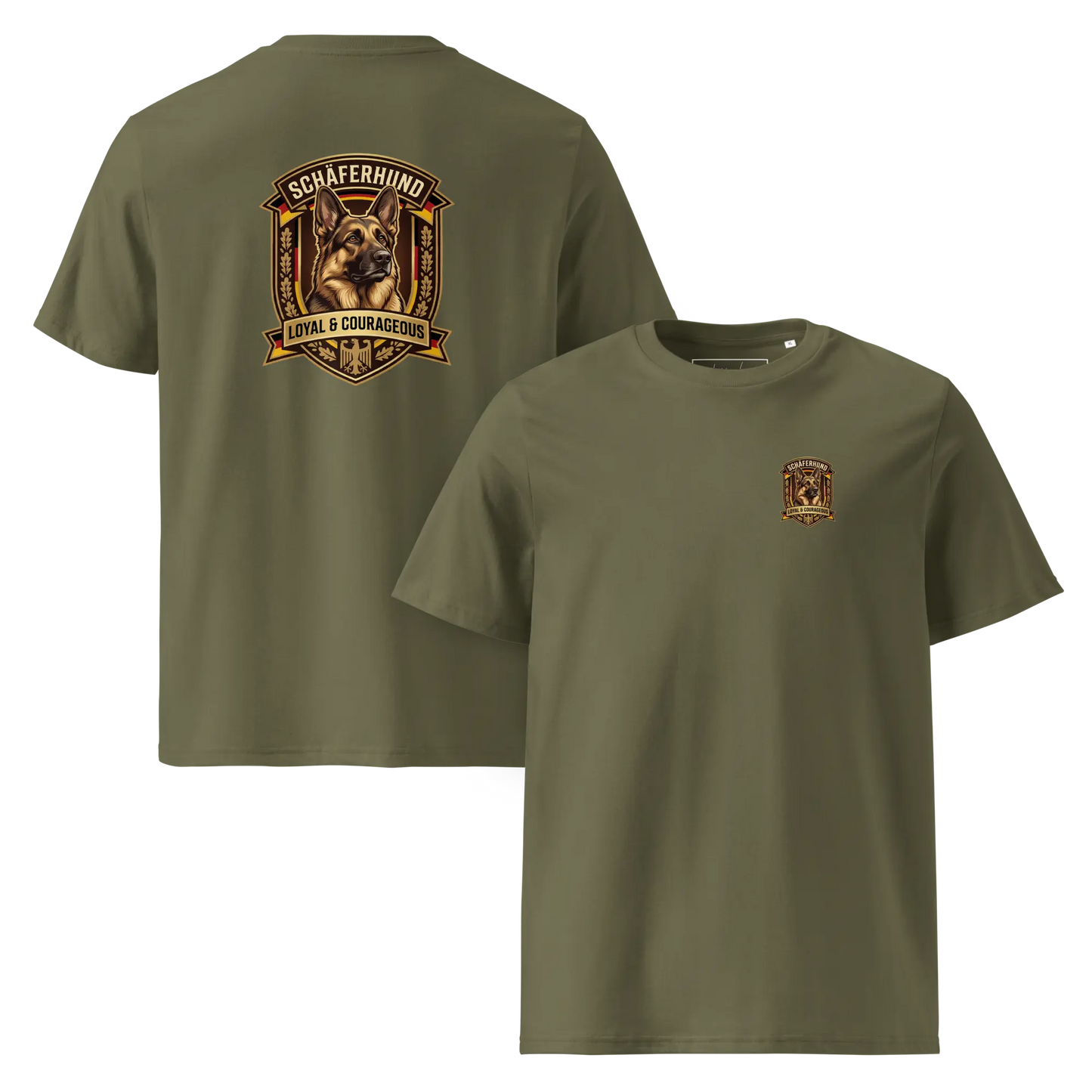 Deutscher Schäferhund Dog Badge – Bio-T-Shirt | bullogh