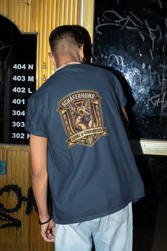 Deutscher Schäferhund Dog Badge – Bio-T-Shirt | bullogh