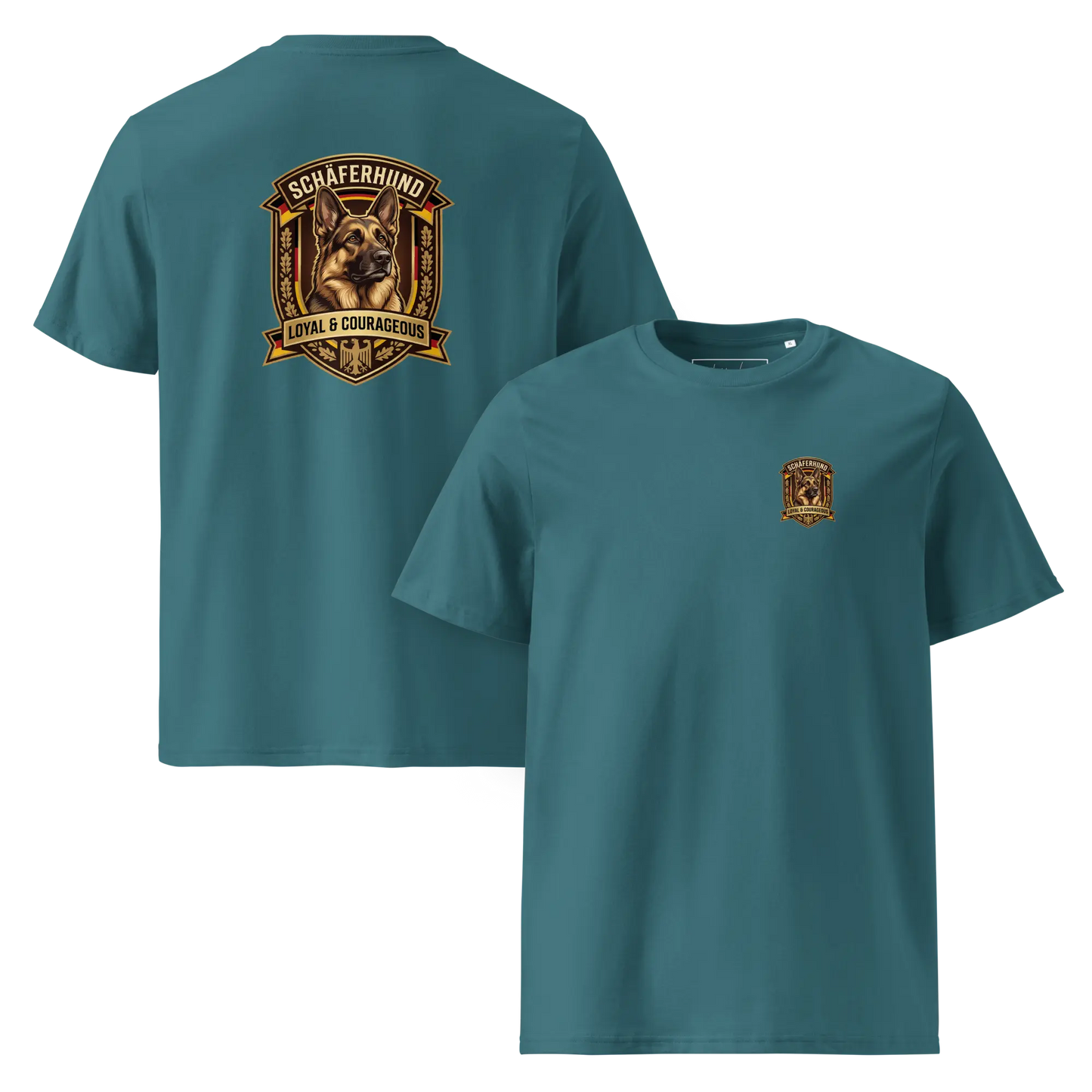 Deutscher Schäferhund Dog Badge – Bio-T-Shirt | bullogh