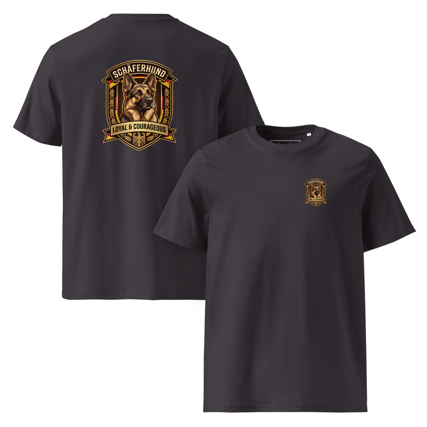 Deutscher Schäferhund Dog Badge – Bio-T-Shirt | bullogh