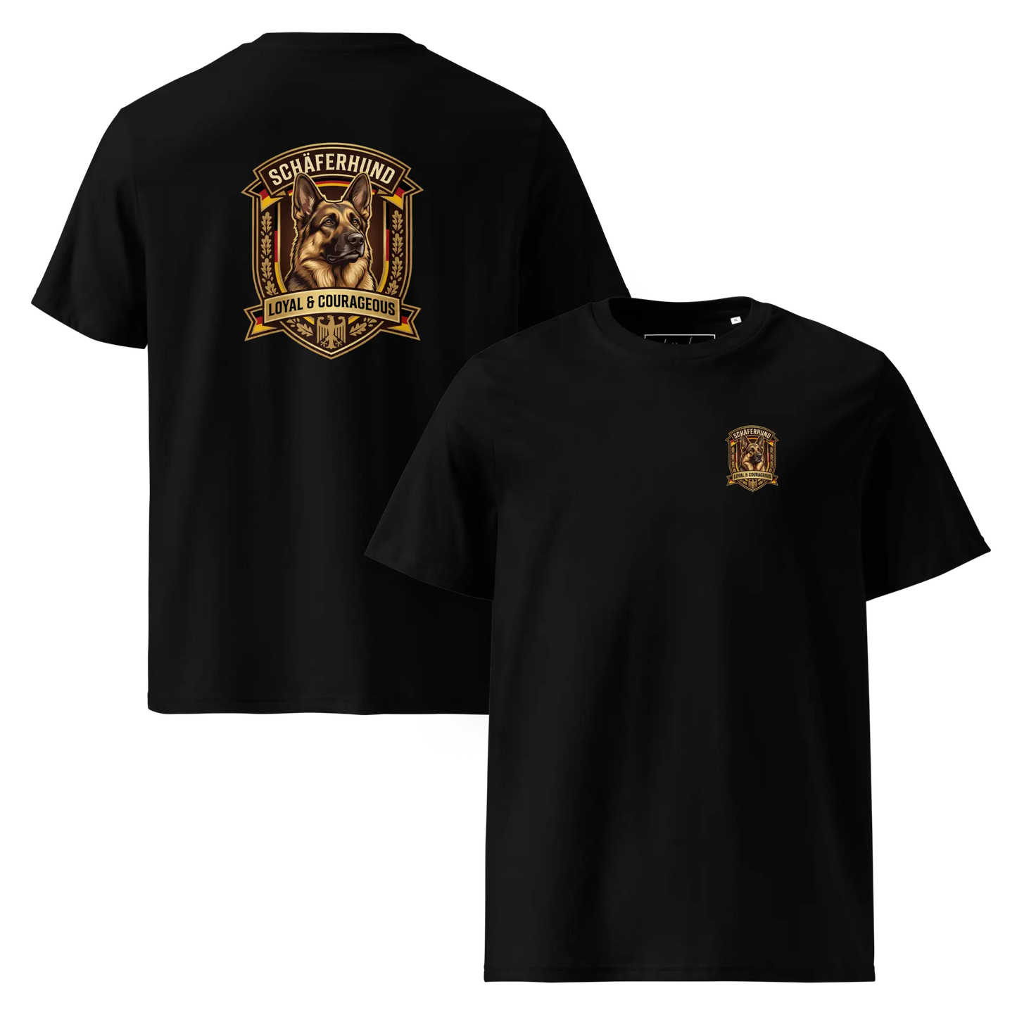 Deutscher Schäferhund Dog Badge – Bio-T-Shirt | bullogh