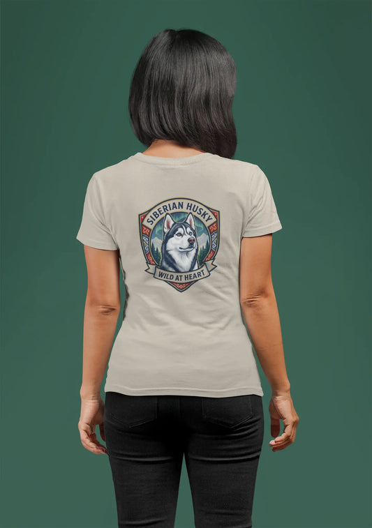 Siberian Husky Dog Badge – Bio-T-Shirt | bullogh