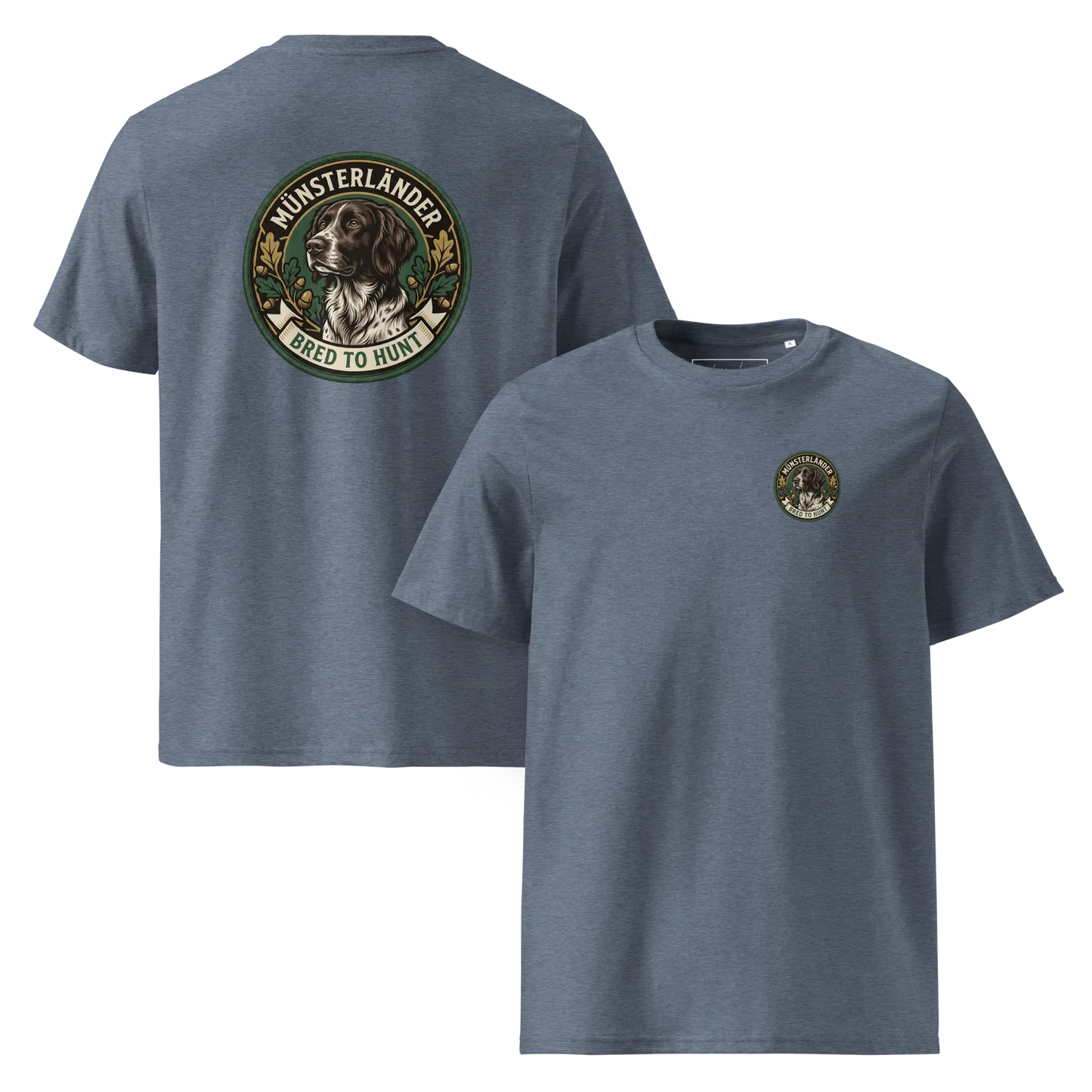Münsterländer Dog Badge – Bio-T-Shirt | bullogh