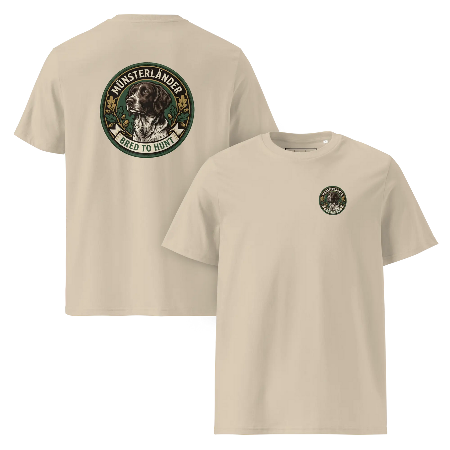 Münsterländer Dog Badge – Bio-T-Shirt | bullogh