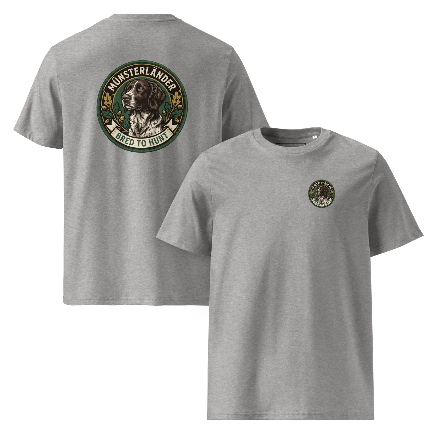 Münsterländer Dog Badge – Bio-T-Shirt | bullogh