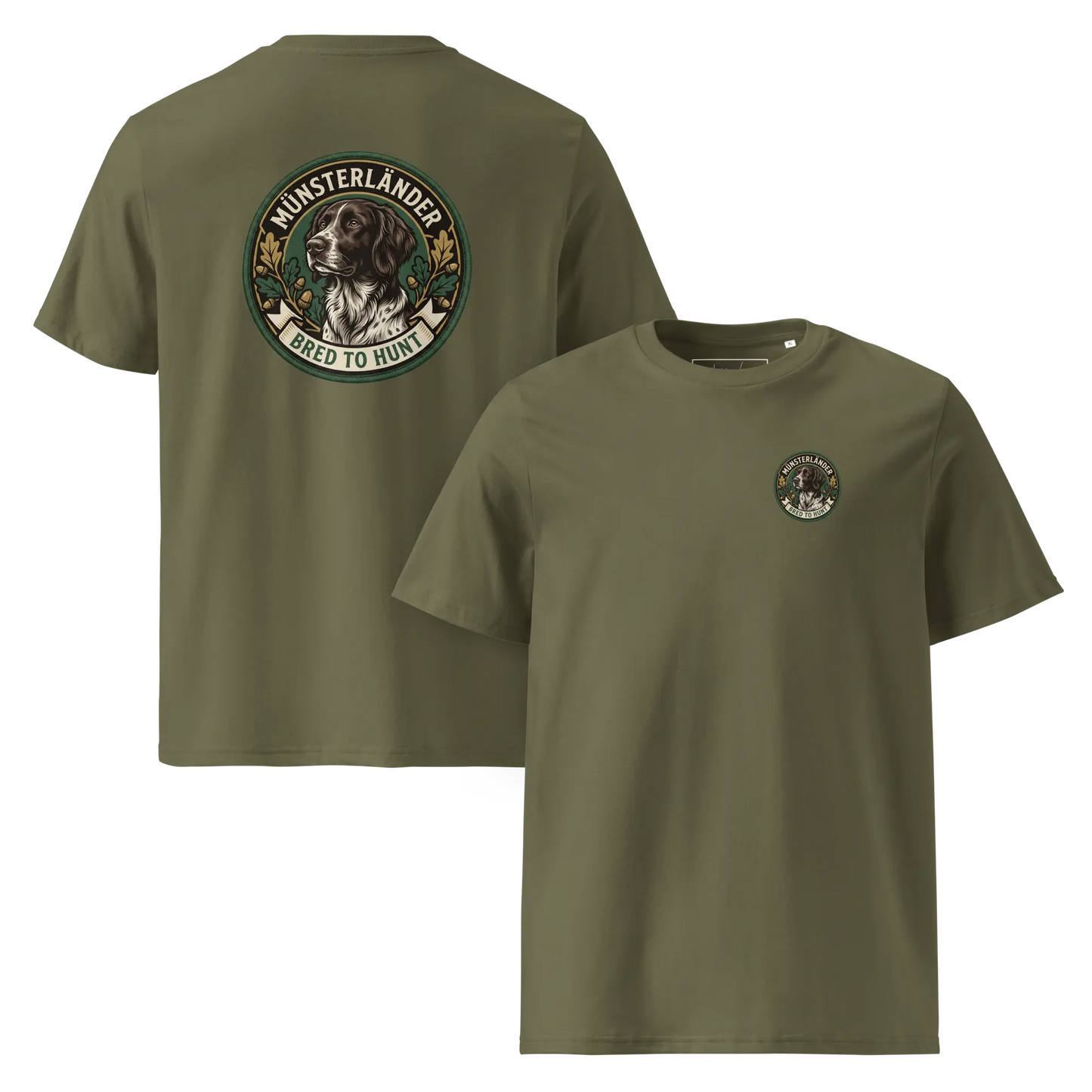 Münsterländer Dog Badge – Bio-T-Shirt | bullogh