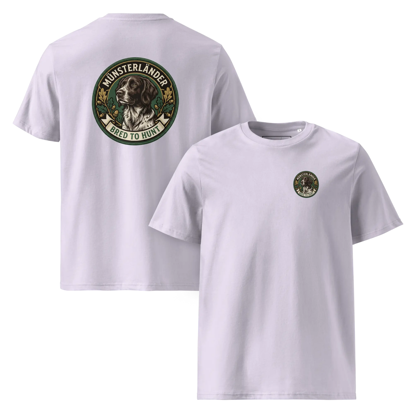 Münsterländer Dog Badge – Bio-T-Shirt | bullogh