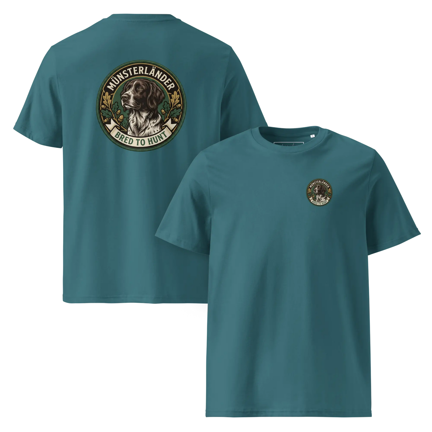 Münsterländer Dog Badge – Bio-T-Shirt | bullogh