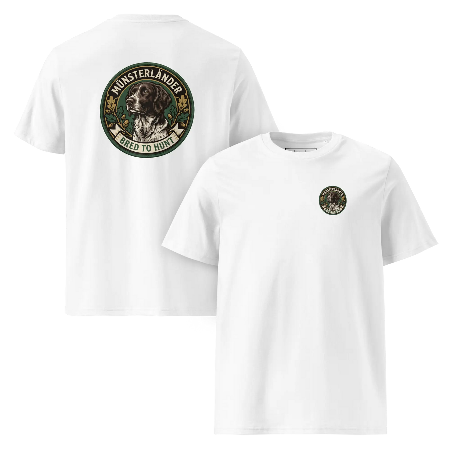 Münsterländer Dog Badge – Bio-T-Shirt | bullogh