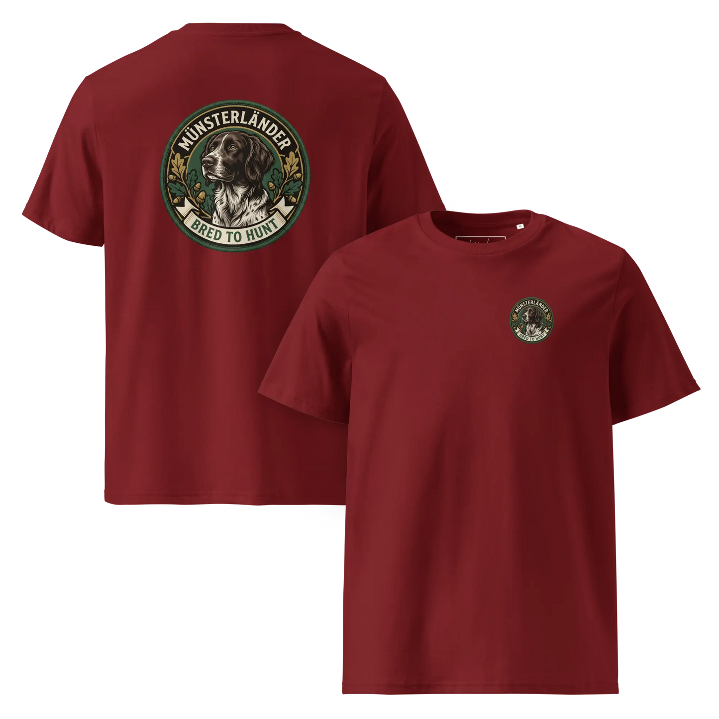 Münsterländer Dog Badge – Bio-T-Shirt | bullogh