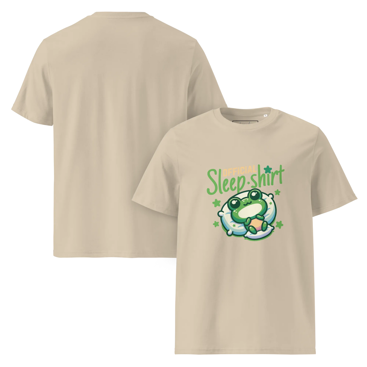 Offizielles Schlafshirt Frosch – Bio-Baumwolle für Langschläfer