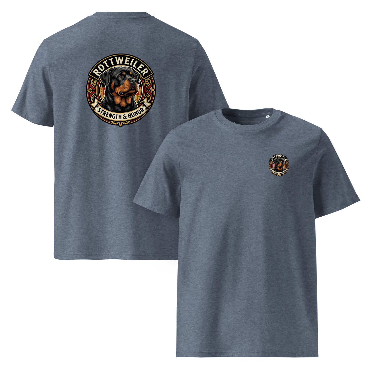 Rottweiler Dog Badge – Bio-T-Shirt