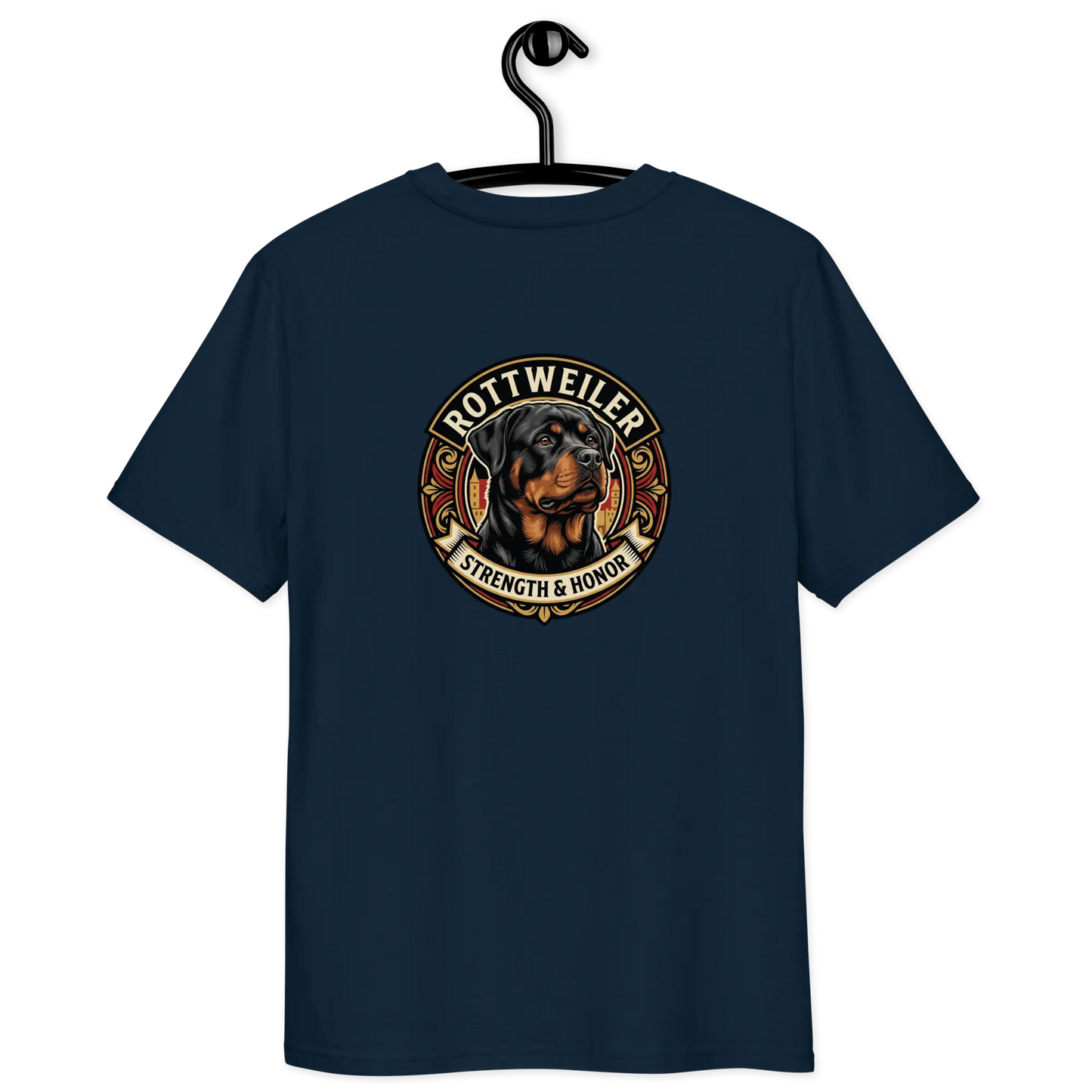 Rottweiler Dog Badge – Bio-T-Shirt