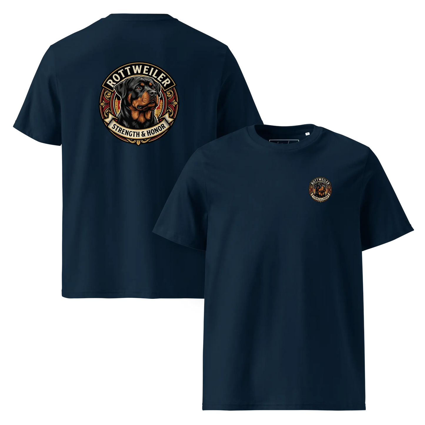 Rottweiler Dog Badge – Bio-T-Shirt