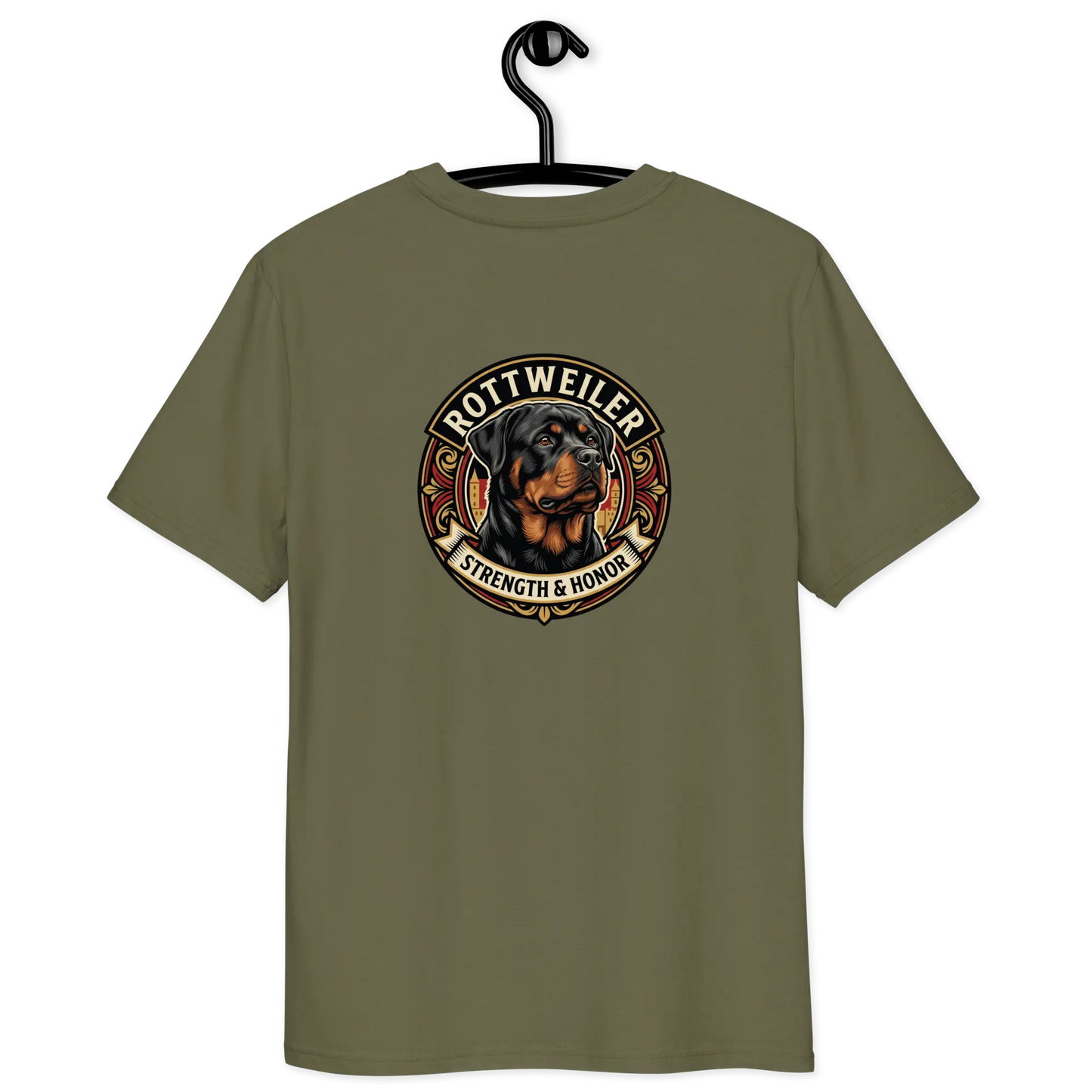 Rottweiler Dog Badge – Bio-T-Shirt