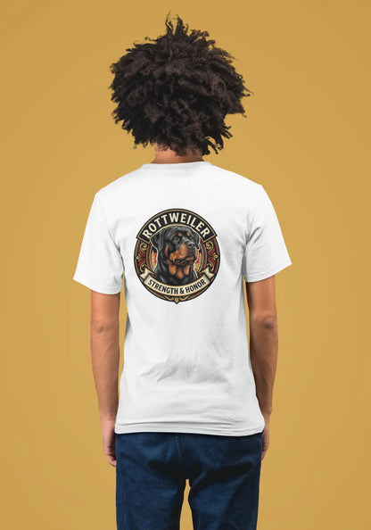 Rottweiler Dog Badge – Bio-T-Shirt