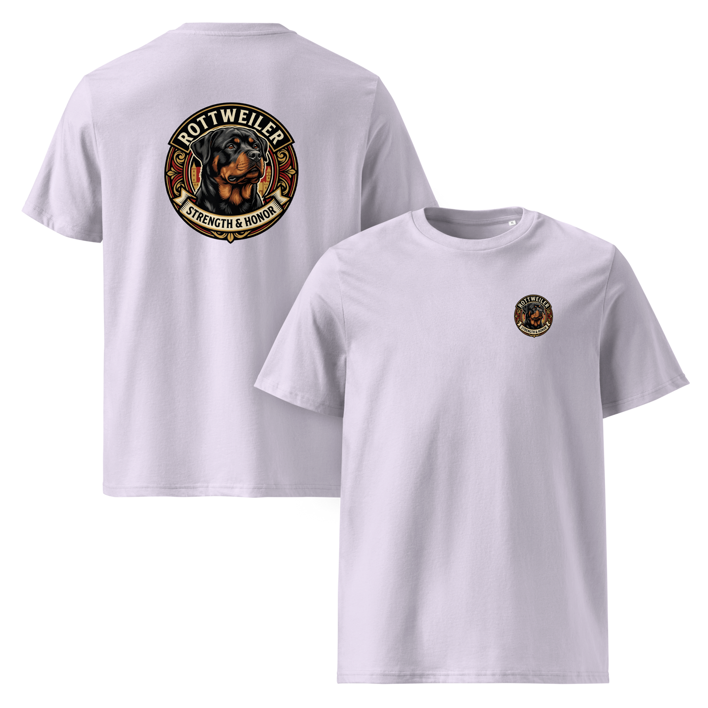 Rottweiler Dog Badge – Bio-T-Shirt