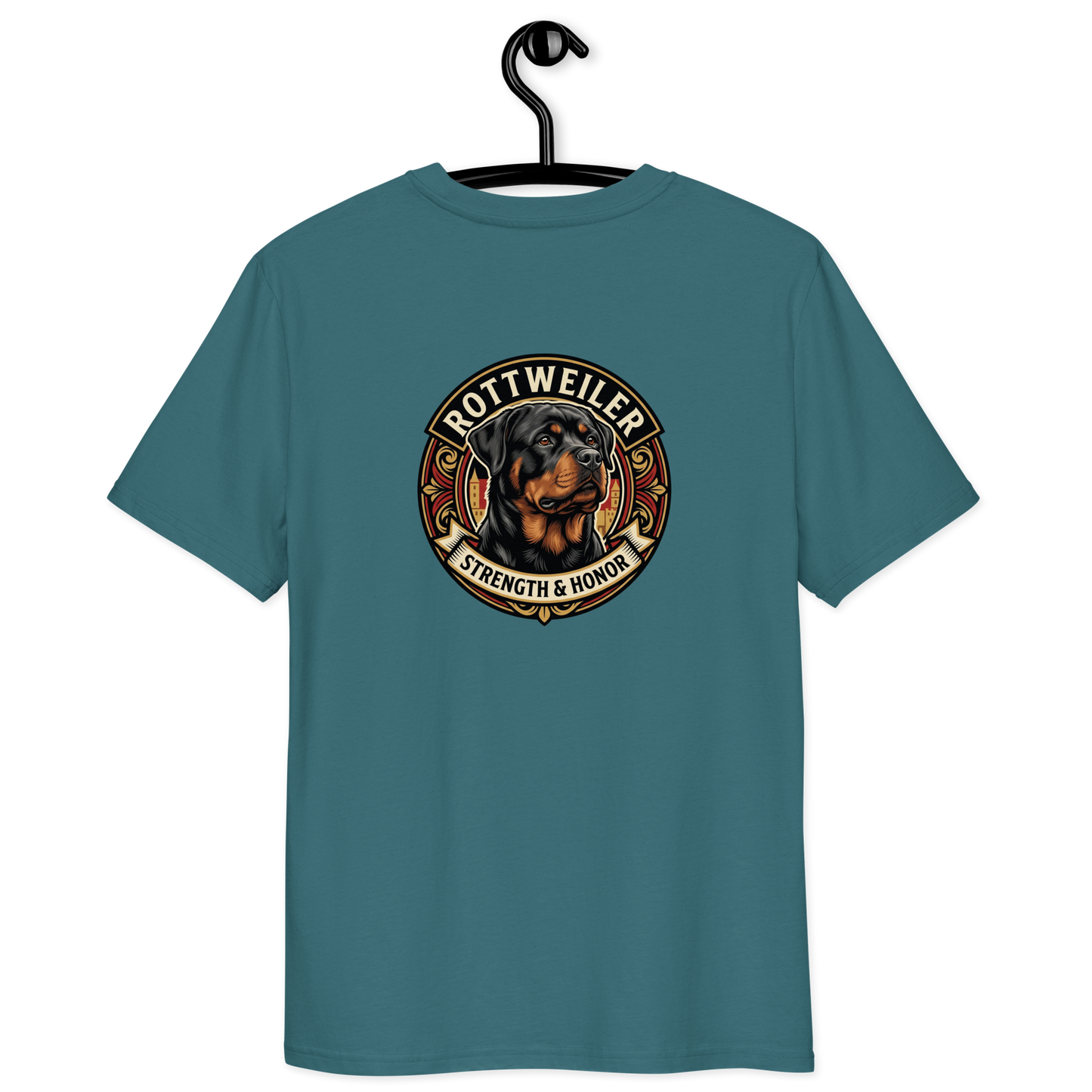 Rottweiler Dog Badge – Bio-T-Shirt