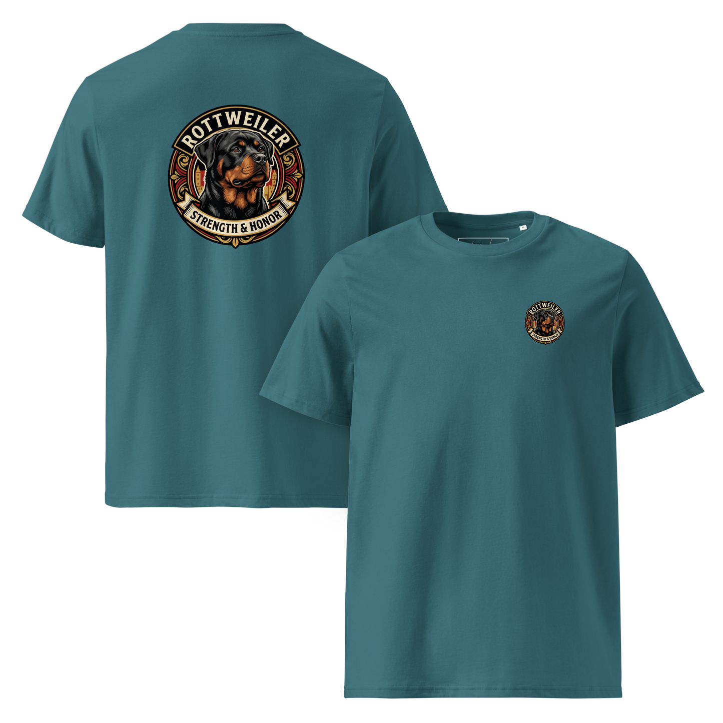 Rottweiler Dog Badge – Bio-T-Shirt