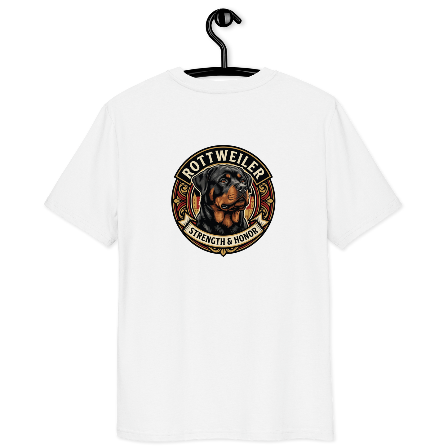 Rottweiler Dog Badge – Bio-T-Shirt