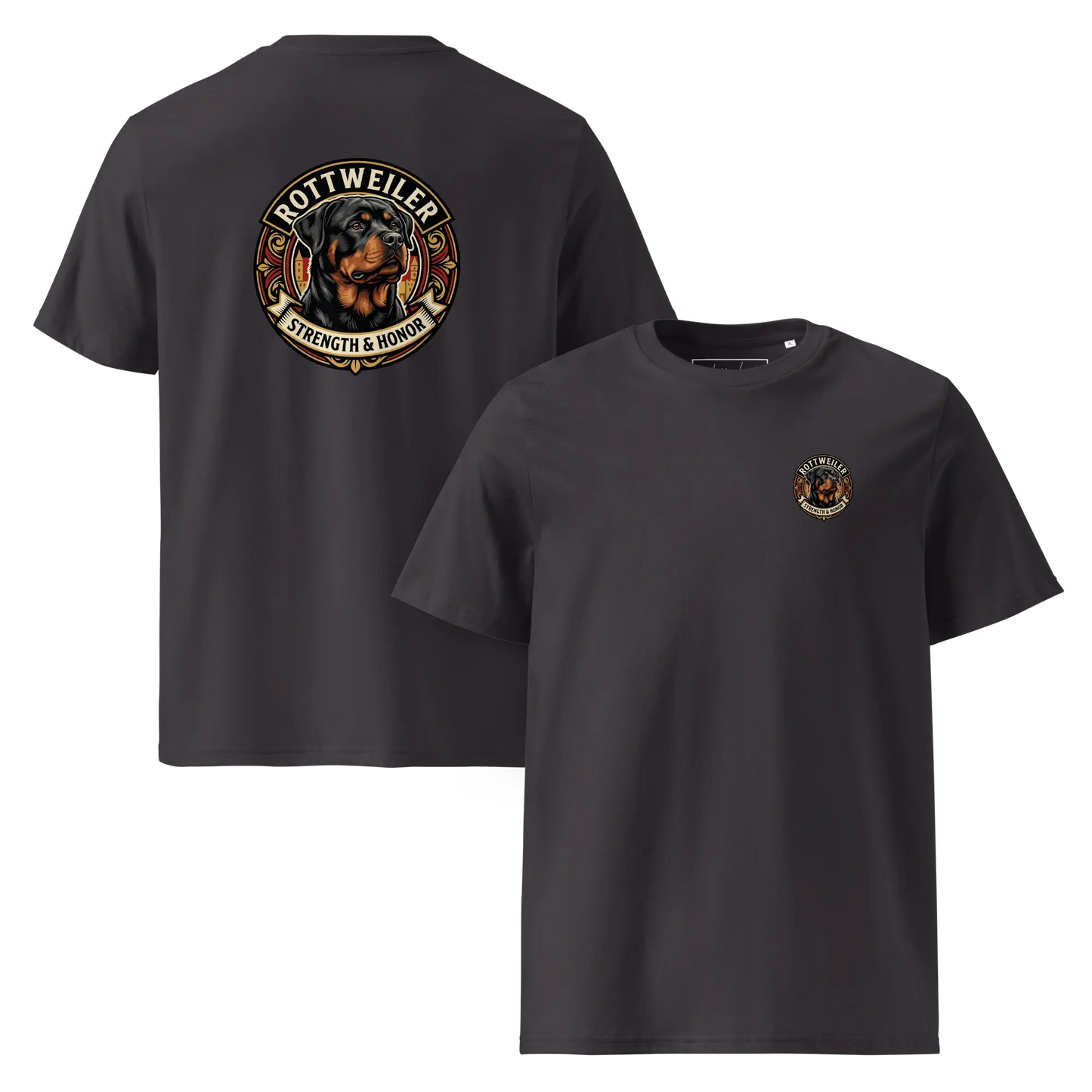 Rottweiler Dog Badge – Bio-T-Shirt