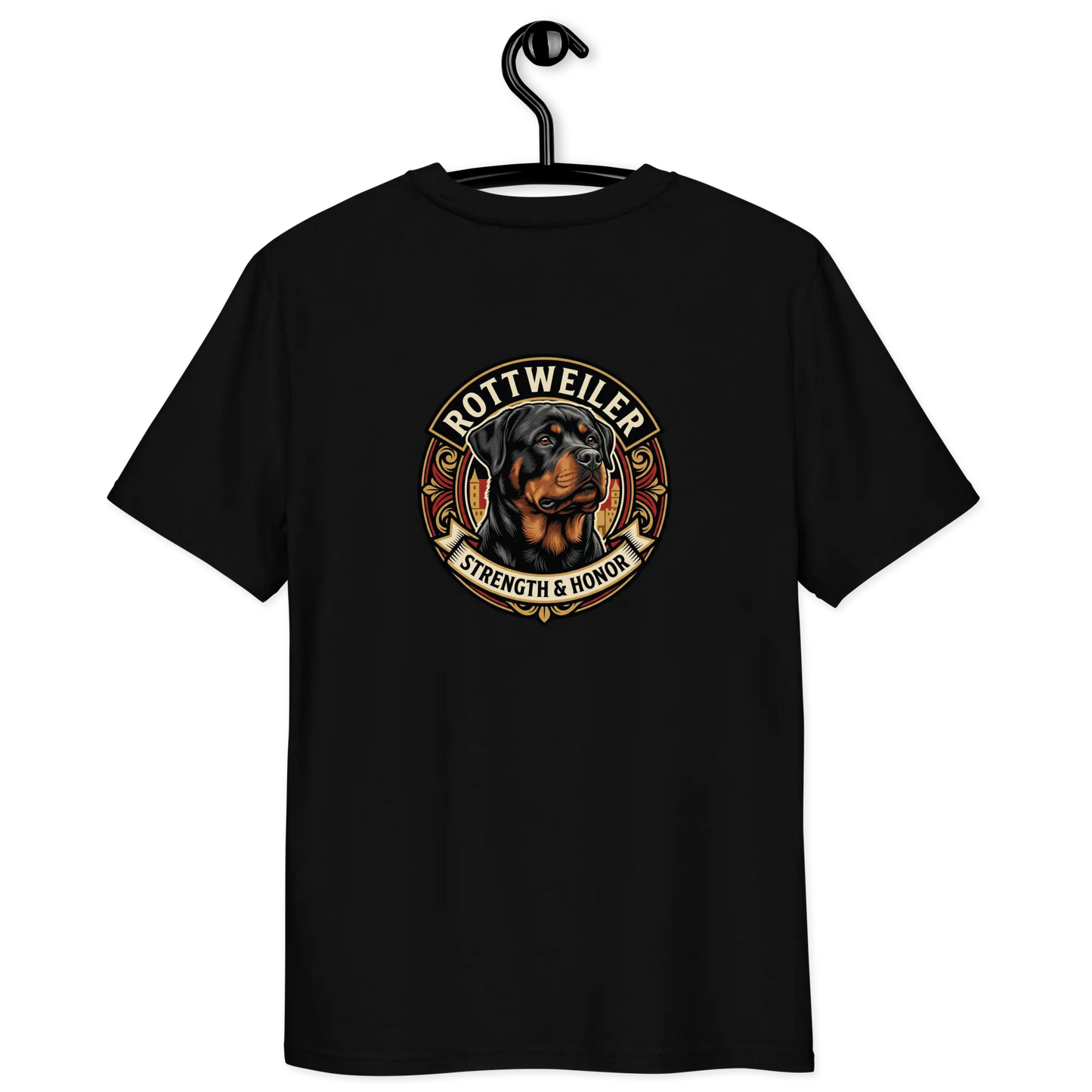 Rottweiler Dog Badge – Bio-T-Shirt