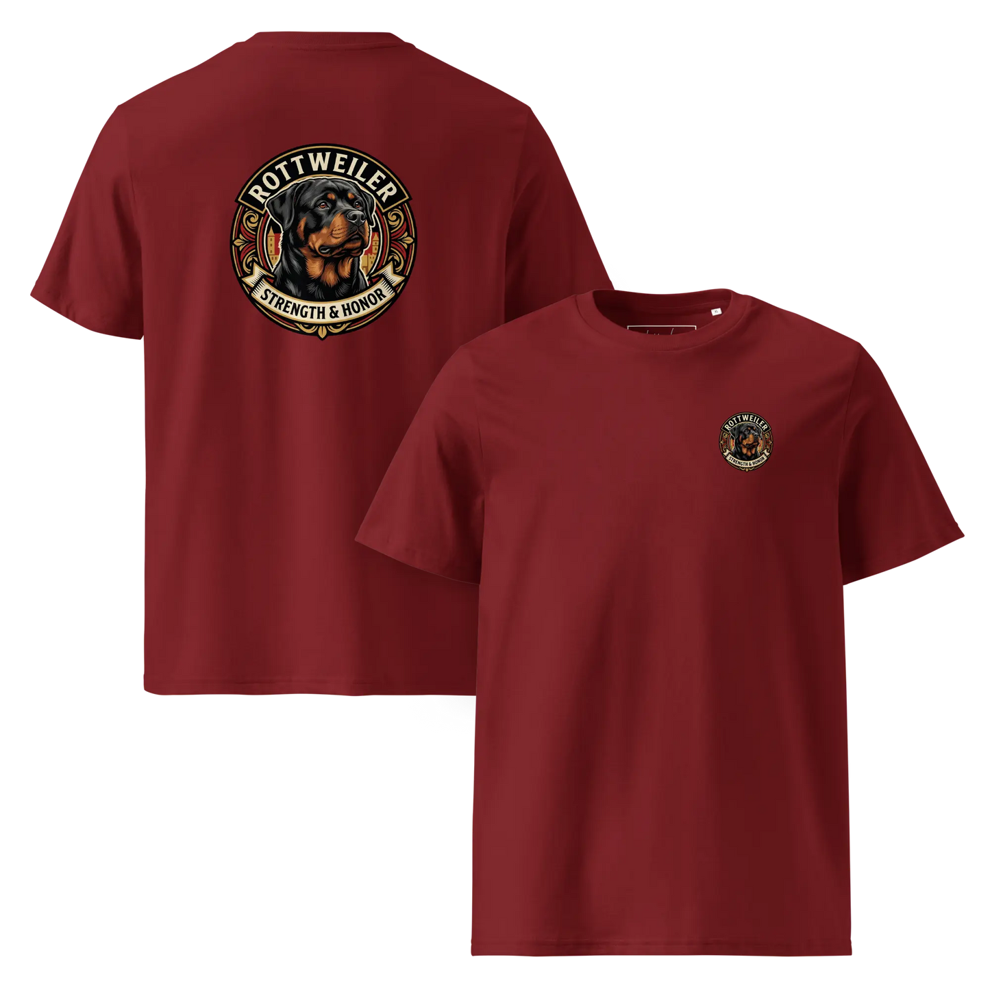 Rottweiler Dog Badge – Bio-T-Shirt