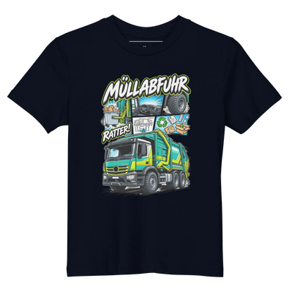 Müllwagen - Kinder T-Shirt aus Bio Baumwolle