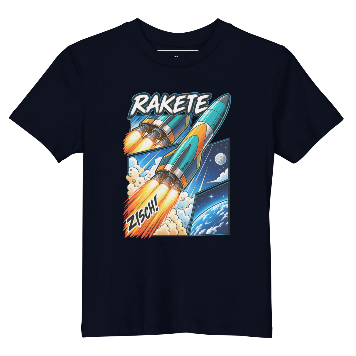 Rakete - Kinder T-Shirt aus Bio Baumwolle