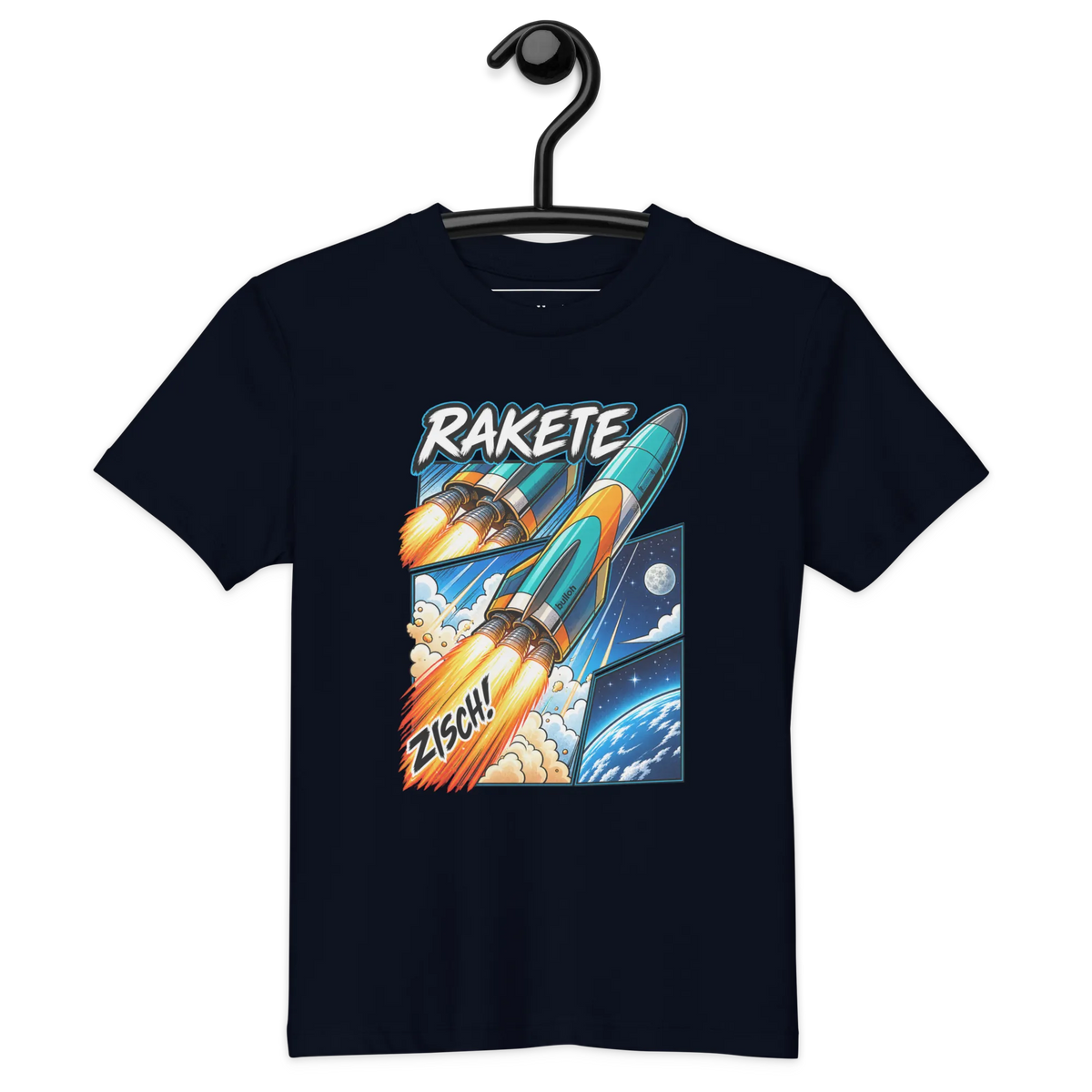 Rakete - Kinder T-Shirt aus Bio Baumwolle