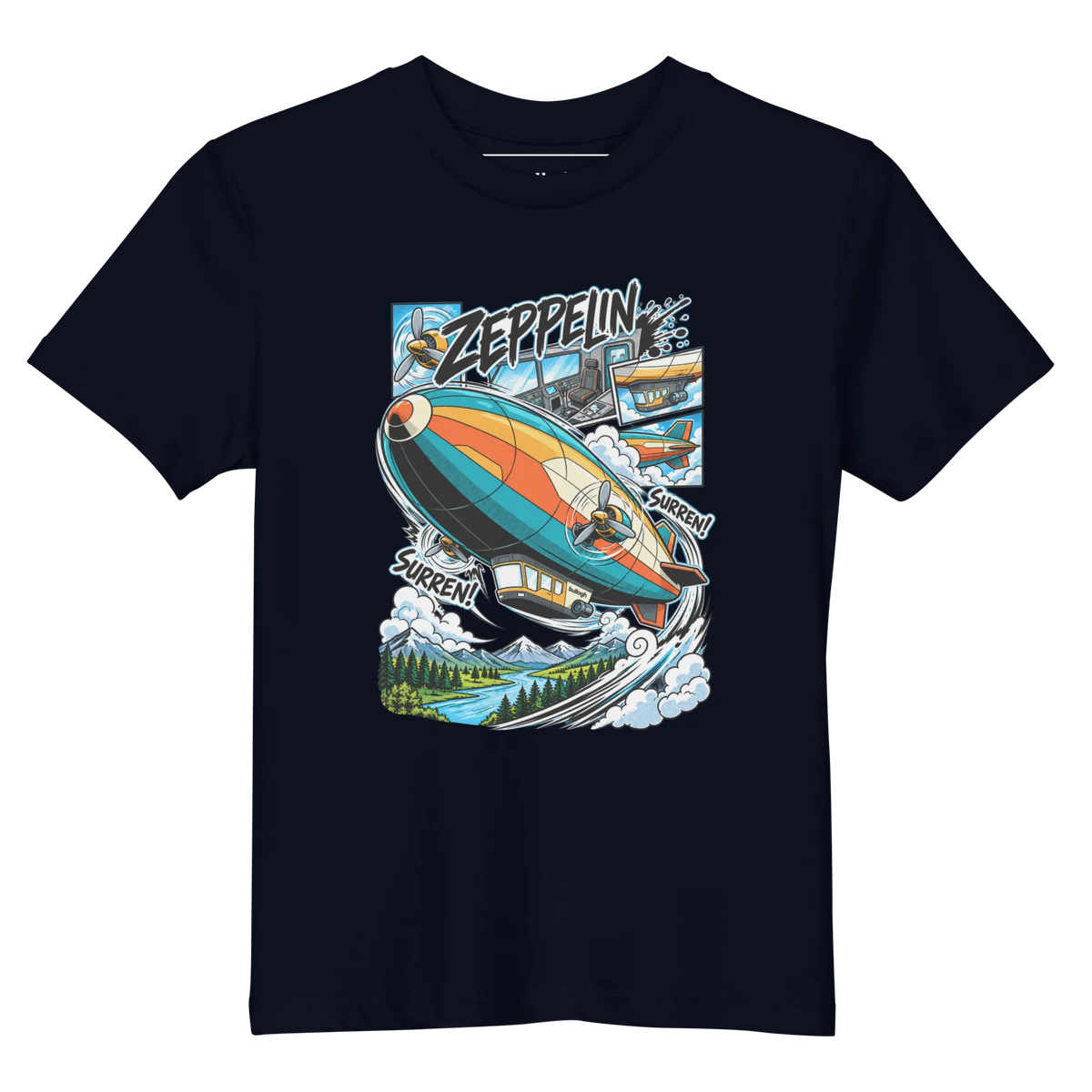 Zeppelin - Kinder T-Shirt aus Bio Baumwolle