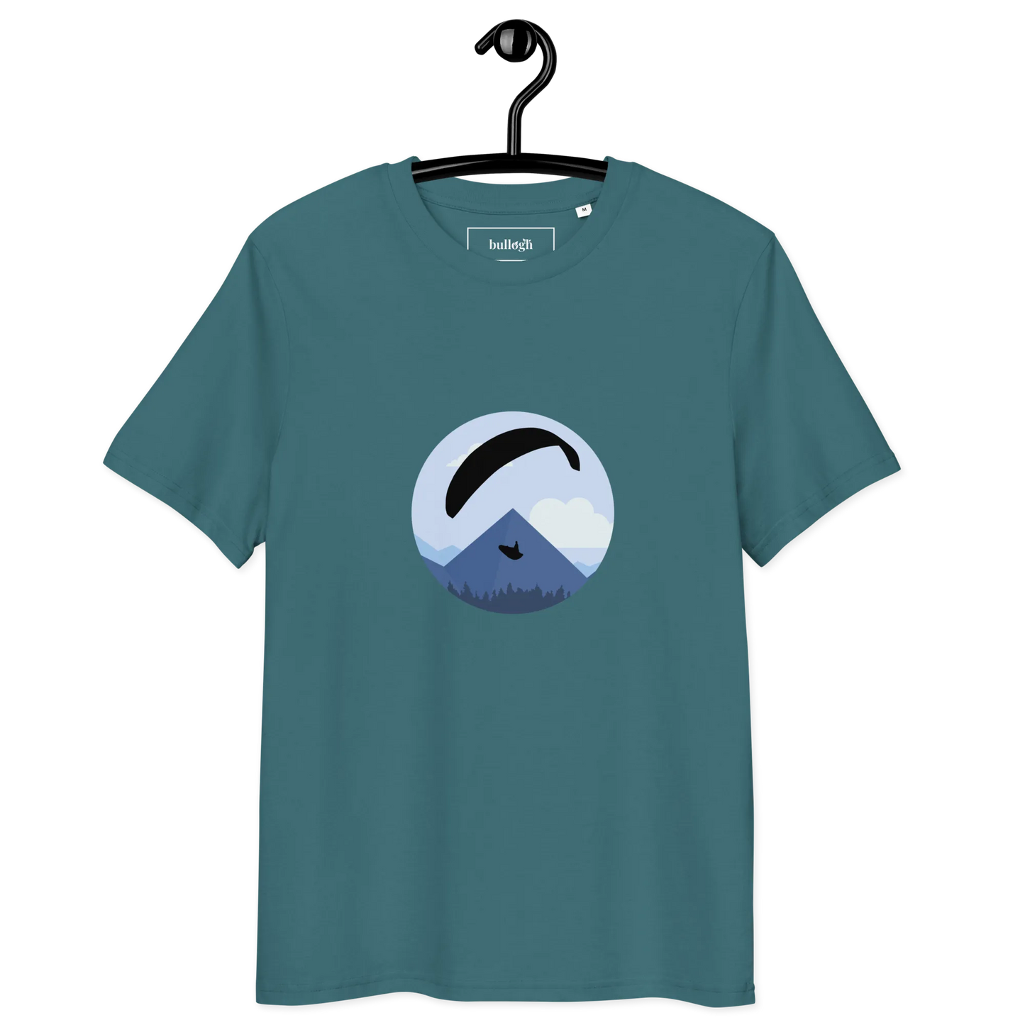 Blue Paraglider - T-Shirt aus Bio Baumwolle